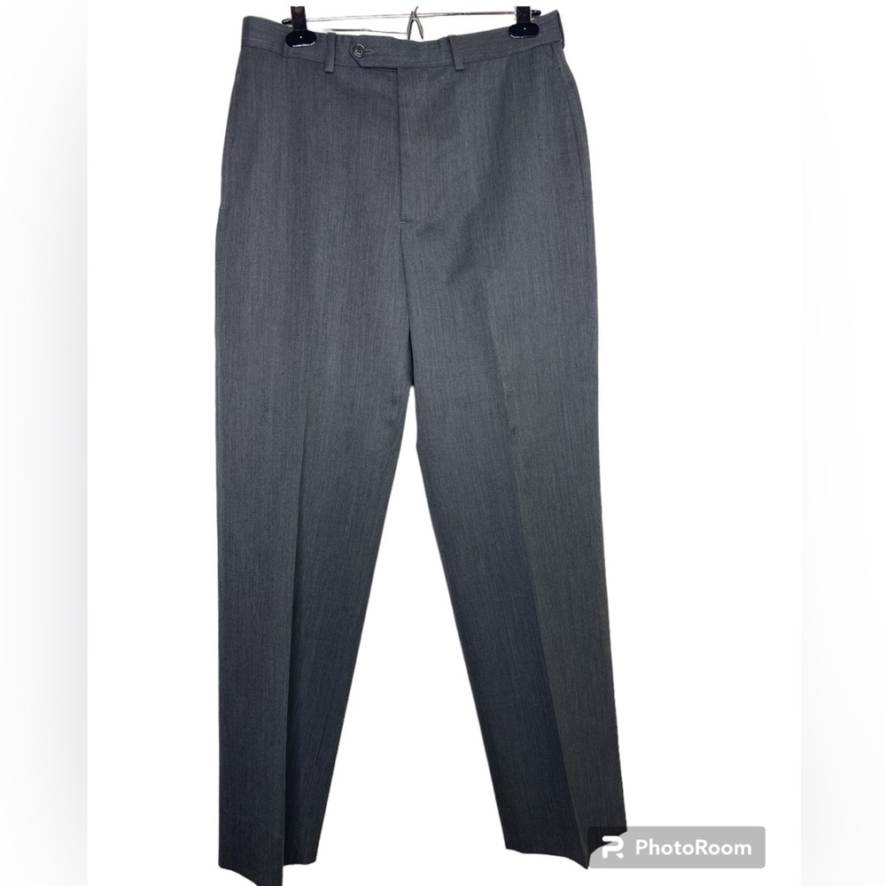 Brooks Brothers 346 Men’s  Dark gray 33X32 Flat Front Wool Trousers